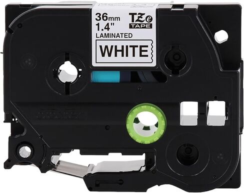 Brother P-Touch TZe-M365 White Print on Matte Black Label Tape 1.4" (36mm) Wide x 26.2’ (8m) Long in Saudi Arabia