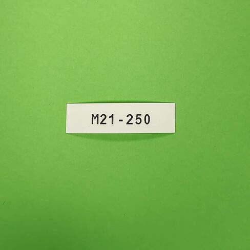 بديل شريط الملصقات المتوافق لـ M21-250-C-342-أسود على أبيض، عرض 0.44 بوصة in Kuwait