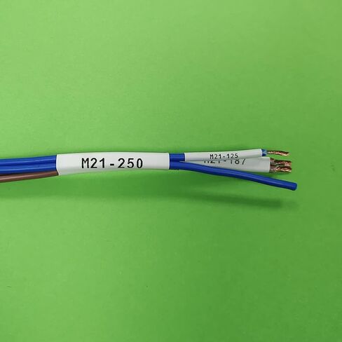 بديل شريط الملصقات المتوافق لـ M21-250-C-342-أسود على أبيض، عرض 0.44 بوصة in Kuwait