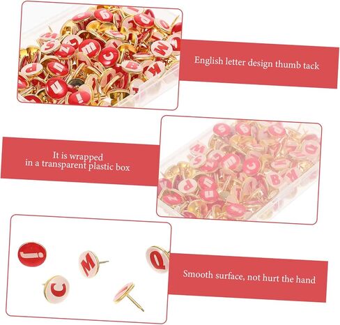 156pcs DIY Pushpins Letter Poster Home Points Fixing Clear Brad الفلين ملصقات الحائط حساسة دفع دبوس الإنجليزية القلب نشرة ديكور لإبرة صغيرة الزخرفية المحمولة شقة القياسية in Saudi Arabia