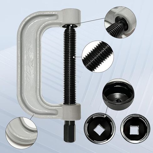 طقم ضغط مفصل كروي رئيسي مكون من 23 قطعة، أداة إزالة وصلات كروية شديدة التحمل على شكل حرف U، أدوات إزالة وتثبيت، مصممة لمعظم المركبات ذات الدفع الثنائي والرباعي الدفع in Kuwait