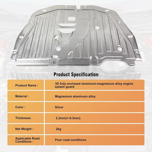 لوحة غطاء درع المحرك أسفل السيارة متوافقة مع Honda Civic 2016 2017 2018 2019 2020 2021، استبدال 74110-TBA-A00، 90674-TY2-A01 in Kuwait