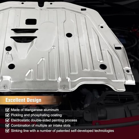 لوحة غطاء درع المحرك أسفل السيارة متوافقة مع Honda Civic 2016 2017 2018 2019 2020 2021، استبدال 74110-TBA-A00، 90674-TY2-A01 in Kuwait