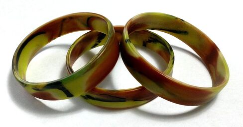 1 Dozen (12) Multi-Pack Blank Rubber Wristbands Silicone Bracelets - Select from a Variety of Colors in Saudi Arabia