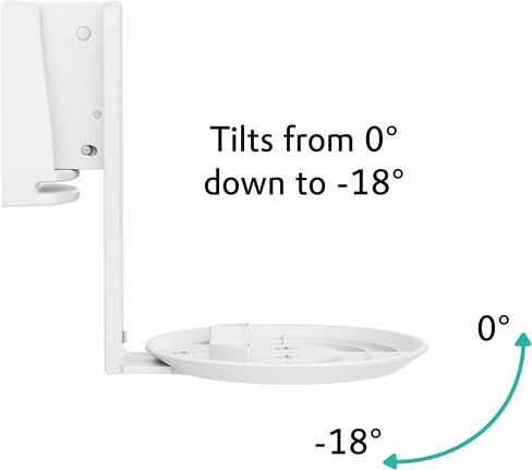 ynVISION.DESIGN Adjustable Wall Mount Compatible with Sonos ERA 100 Speaker - White in Saudi Arabia
