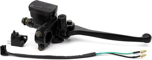 Motorcyle 7/8" 22mm Left Black Brake Master Cylinder for Chinese GY6 50cc 110cc 125cc 150cc Scooter ATV Quad Moped Pit Dirt Bike Parts 8mm Mirror Thread in Saudi Arabia