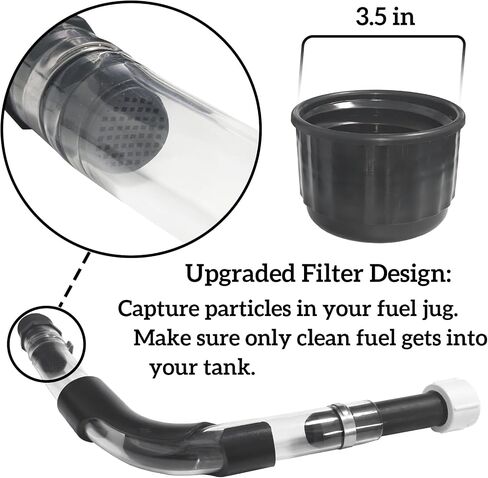 Racing Fuel Filler Hose Gallon with Jug Cap Compatible with VP Fuel Jug, 5 Gallon Gas Can,LC2 Gas Can, Racing, ATV, Dirt Bike and 3/5.5 Gallon Jugs in Saudi Arabia