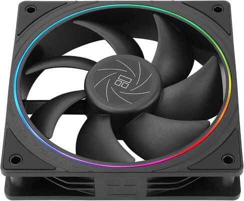 Thermalright TL-S12 CPU Fan 120mm, 4pin PWM Connector Silent ARGB Computer Case Cooler Fan with S-FDB Bearing, up to 1500RPM Cooling Fans Black in Saudi Arabia