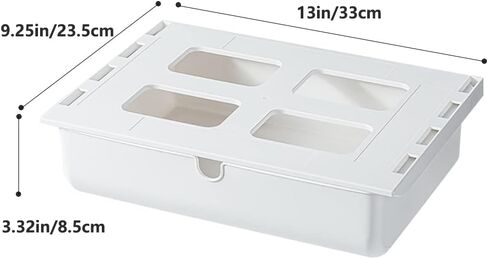 Under Desk Drawer, Large Hidden Self-Adhesive Under Desk Organiser for Storage of Cutlery, Office Supplies, Stationery and Cosmetics (Pink) in Saudi Arabia