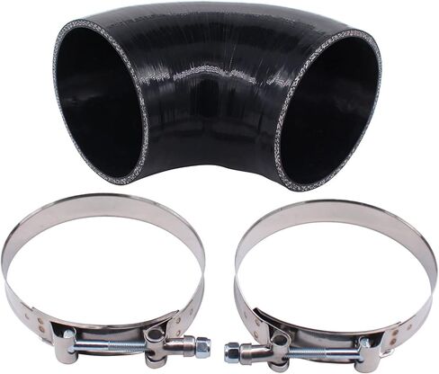 XtremeAmazing 90 Degree Elbow Turbo Intercooler Intake Piping 4 Inch Silicone Hose Coupler Pipe with T-Bolt Clamps in Saudi Arabia