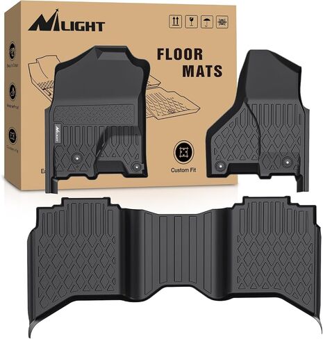 سجادات أرضية Nilight TPE لعام 2019 2020 2021 2022 2023 Dodge Ram 1500 Classic Crew Cab، 2012 2013 2014 2015 2016 2017 2018 Ram 1500 2500 3500، بطانات أرضية شديدة التحمل تناسب جميع الأحوال الجوية in Saudi Arabia