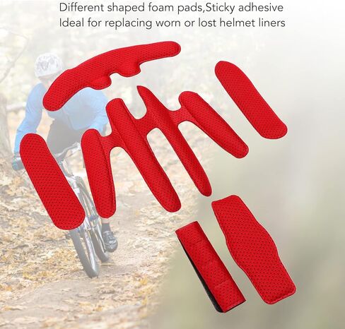 مجموعة وسادات إسفنجية لخوذة ركوب الدراجات من VBESTLIFE، مجموعتان من مجموعة حشو الخوذات مع بطانة خوذة الدراجة بخطاف وحلقة لركوب الدراجة الكهربائية in Kuwait