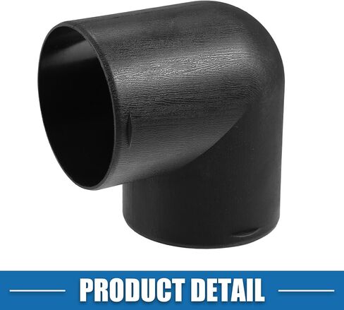 Car Air Diesel Heater Duct Car Heater Warm Air Ducting Pipe Elbow Outlet Connector 2.95'' 75mm OD Black in Saudi Arabia