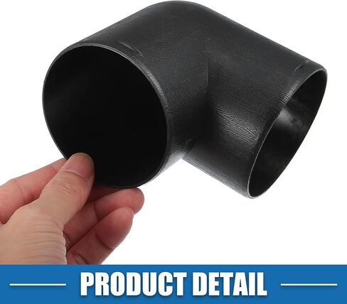 Car Air Diesel Heater Duct Car Heater Warm Air Ducting Pipe Elbow Outlet Connector 2.95'' 75mm OD Black in Saudi Arabia