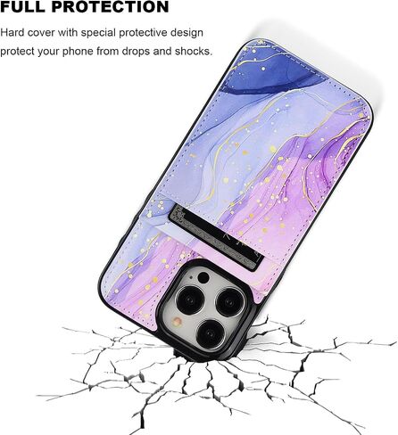 Vaburs for iPhone 15 Pro Max Wallet Case Card Holder, White Leopard in Saudi Arabia
