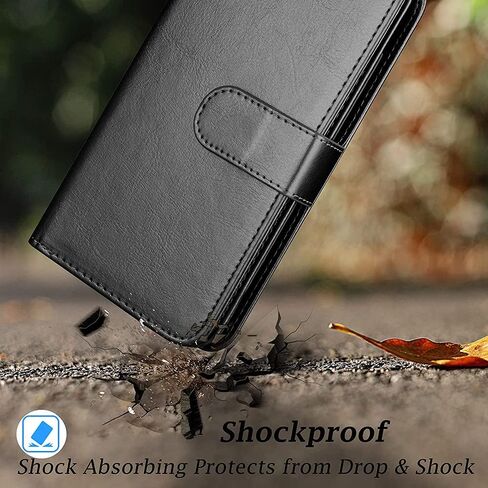 حافظة لهاتف Cloud Stratus C7، مع واقي شاشة، حزام معصم من جلد البولي يوريثان، فتحات للبطاقات، غطاء حماية قلاب مقاوم للصدمات، حافظة محفظة للهاتف لهاتف Cloud Mobile Stratus C7، أسود in Kuwait