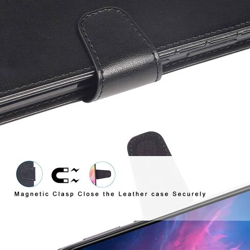 حافظة لهاتف Cloud Stratus C7، مع واقي شاشة، حزام معصم من جلد البولي يوريثان، فتحات للبطاقات، غطاء حماية قلاب مقاوم للصدمات، حافظة محفظة للهاتف لهاتف Cloud Mobile Stratus C7، أسود in Kuwait