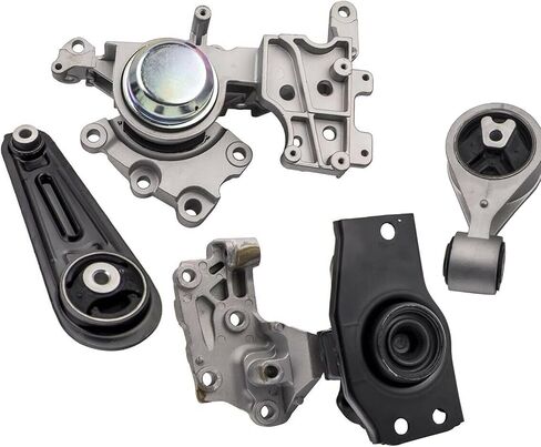 حامل محرك المحرك وحامل ناقل الحركة 4 قطع يعمل مع Nissan Rogue 2.5L 08-13، مجموعة حامل محرك Trans Engine 4 متوافق مع Nissan 4WD 08-13 A7370 4351 4352 7370 MK107 M936 in Saudi Arabia