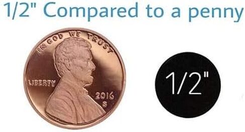 Black 1/2" Inch Square Adhesive Labels 1,000 Color Coding Dot Stickers for Efficient Inventory Management, Crafting Projects, and Organizational Tasks in Offices, Schools, and Homes in Kuwait