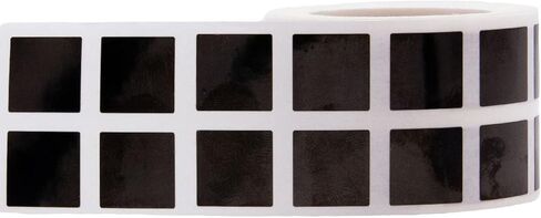 Black 1/2" Inch Square Adhesive Labels 1,000 Color Coding Dot Stickers for Efficient Inventory Management, Crafting Projects, and Organizational Tasks in Offices, Schools, and Homes in Kuwait