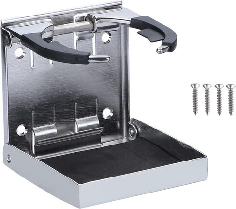 316 Stainless Steel Adjustable Folding Cup Holder, Boat Cup Drink Holder for Boat/Marine/RV/Car, Marine Stainless Cup Holder, Folding Drink Holder in Kuwait