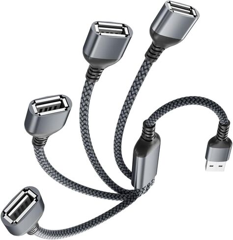 Elebase USB Splitter 1 in 4 Out for PS5,USB Charger Splitter Y Cable 1FT in Saudi Arabia