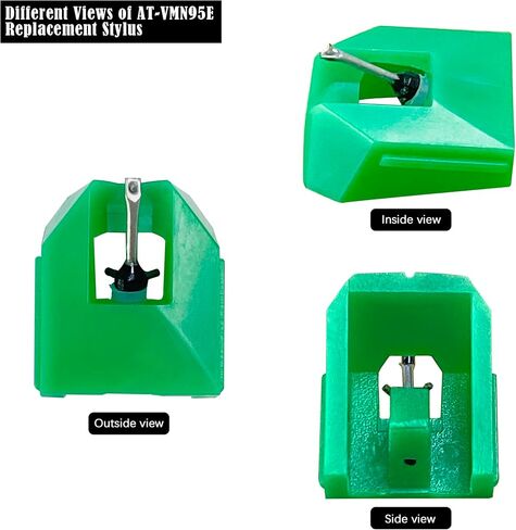 استبدال إبرة مشغل التسجيل لقلم AT-VMN95E، إبرة القرص الدوار البيضاوية المتوافقة مع مشغل تسجيل الفينيل Audio-Technica AT-LP120X ويناسب خراطيش القرص الدوار من سلسلة VM95 in Kuwait