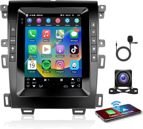 2G 64G Radio for Ford Edge 2013-2015 Android Car Stereo with Apple Carplay, Rimoody 9.7 Inch Touch Screen Car Radio with GPS Navigation Bluetooth FM HiFi WiFi Android Auto + AHD Backup Camera in Saudi Arabia