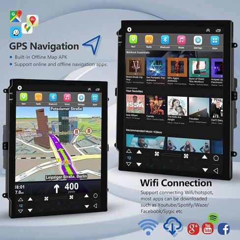 2G 64G Radio for Ford Edge 2013-2015 Android Car Stereo with Apple Carplay, Rimoody 9.7 Inch Touch Screen Car Radio with GPS Navigation Bluetooth FM HiFi WiFi Android Auto + AHD Backup Camera in Saudi Arabia