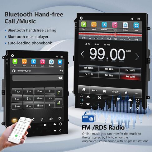 2G 64G Radio for Ford Edge 2013-2015 Android Car Stereo with Apple Carplay, Rimoody 9.7 Inch Touch Screen Car Radio with GPS Navigation Bluetooth FM HiFi WiFi Android Auto + AHD Backup Camera in Saudi Arabia