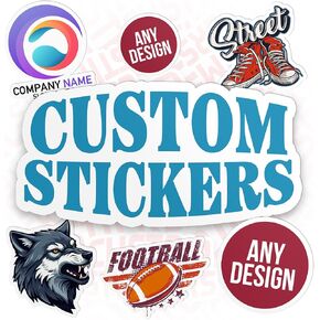 Custom Photo Sticker, Personalized Stickers with Image Picture Customized Your Own Photo Die Cut Waterproof Vinyl Sticker for Laptop Water Bottle Phone Case Merchandise Decor Decal Gift Idea Pet
