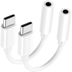 USB C إلى 3.5 مم محول صوت - محول مقبس سماعة الرأس لجهاز iPhone 16/16 Pro/15/15 Pro/Pro Max/Plus ، Type C aux Dongle Cable Coll متوافق مع iPad و MacBook و Samsung Galaxy S24/S23/S22/S21ultra
