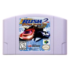INSTR N64 games Cartridge Rush 2 - Extreme Racing USA NTSC Version Retro Games reconstructed
