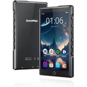 144GB MP3 Player with Bluetooth and WiFi, 4.3" FHD Zinc Alloy Panel Touch Screen, MP4 Players,Music Player with Spotify,Pandora,Amazon Music