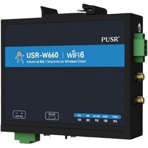 Dual Band Wi-Fi Device Server Serial to Wi-Fi6 Converter USR-W660 x 1 Set