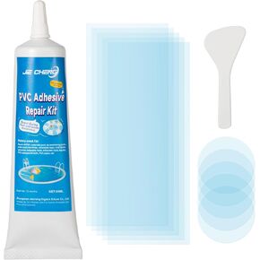 Air Mattress Patch Kit, Waterproof Vinyl Repair Kit, High Strength PVC Adhesive for Inflatables, PVC Boats, Vinyl Pool Liner Repair Kit 50ml