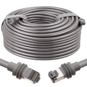 150FT Starlink Gen 3 Cable for Starlink Standard Generation 3,Cat 6 26AWG Pure Copper Waterproof Satellite Replacement Standard V3 Cable for Rectangular Satellite Gen 3-150 Foot,Grey