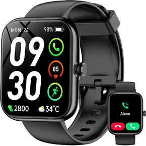 Smart Watch, Smart Watches for Men Women(Answer/Make Call), 1.83" HD Fitness Tracker with 110+ Sport Modes, Heart Rate, Sleep/Stress Monitor, Pedometer, IP68 Waterproof Fitness Watch for Android & iOS