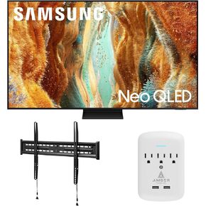 Samsung QN85QN70FAFXZA 85 Inch Neo QLED 4K Smart TV with a Walts Large/Extra Large Full Motion Mount for 43"-90" TVs and Amber Protection 3-Outlet-Surge Surge Protector (2025)