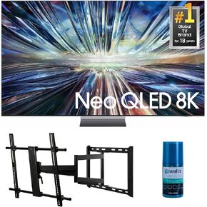 Samsung QN65QN900DFXZA 65 بوصة الفصل QN900D NEO QLED 8K SMART TV مع تلفزيون WALTS ثابتة-43-90 التلفزيون لأجهزة تلفزيون متوافقة مع 43-90 بوصة ومجموعة منظف شاشة Walts HDTV (2024)