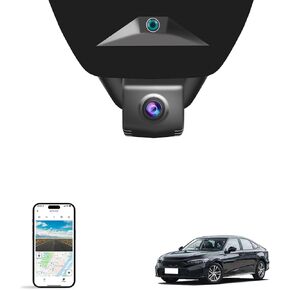 Front 4K Dash cam for Honda Civic 2022 2023 2024 2025(Black) Type R Sport LX EX Touring,Easy Installation,OEM-Style,Collision Detection,Loop Recording,WiFi & App,64G Card