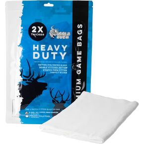 Heavy Duty Game Bags Hunting | Available in: Deer & Elk Quarter Bags (Single or 4 Pack), Deer Full Body Bag | Reusable, Breathable & Stretchable Meat Bags | Vacuum Sealed for Easy Carry