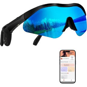 AI Smart Glasses Support HD Calls, Voice Control, Translation, Bluetooth 5.4, Blue Light & UV Protection. Great for All, Perfect for Outdoor, Travel & Seaside Activities