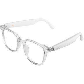 Smart Glasses Bluetooth Audio Sunglasses for Men Women with Dual Stereo Speakers, Open Ear Music &HD Calling, Touch &Voice Assistant, UV Protection—Transparent