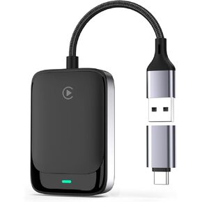 MoKo Wireless CarPlay Adapter for iPhone 2025, Converts Wired Car Play to Wireless Dongle, Plug and Play Fast Response Bluetooth CarPlay Adaptor for iPhone iOS 10+ and Cars with Built-in Car Play