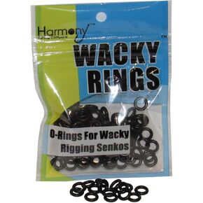 (100pk) – O-Rings for Wacky Rigging Senkos/Worms/Soft Stickbaits – Bait Saver Orings for Senko Worm – Save Your Baits from Tearing While Wacky Neko Rigging