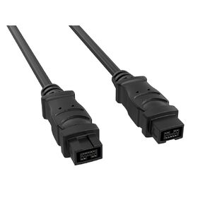 CableLeader 3ft FireWire 800 Cable IEEE-1394b 9-Pin Male to Male Data Transfer Cable, 9-Pin/9-Pin IEEE 1394b, High Speed Firewire 9 Pin to 9 Pin Cable, for PC, Mac, Sun Systems & iLink, Black