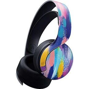 Skinit Decal Gaming Skin Compatible with Pulse 3D Wireless Headset for PS5 - Green Flames Design