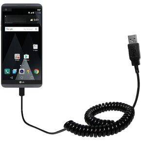 شحن USB الفريد من نوعه ملفوف وبيانات متزامن مع LG V20 - شحن وظائف HotSync مع كبل واحد. بنيت مع tipexchange