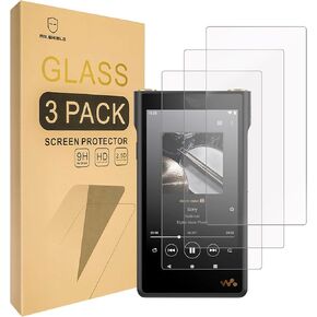 Mr.Shield Screen Protector compatible with Sony Walkman NW-WM1AM2 / NW-WM1ZM2 [Tempered Glass] [3-Pack] [Japan Glass with 9H Hardness]
